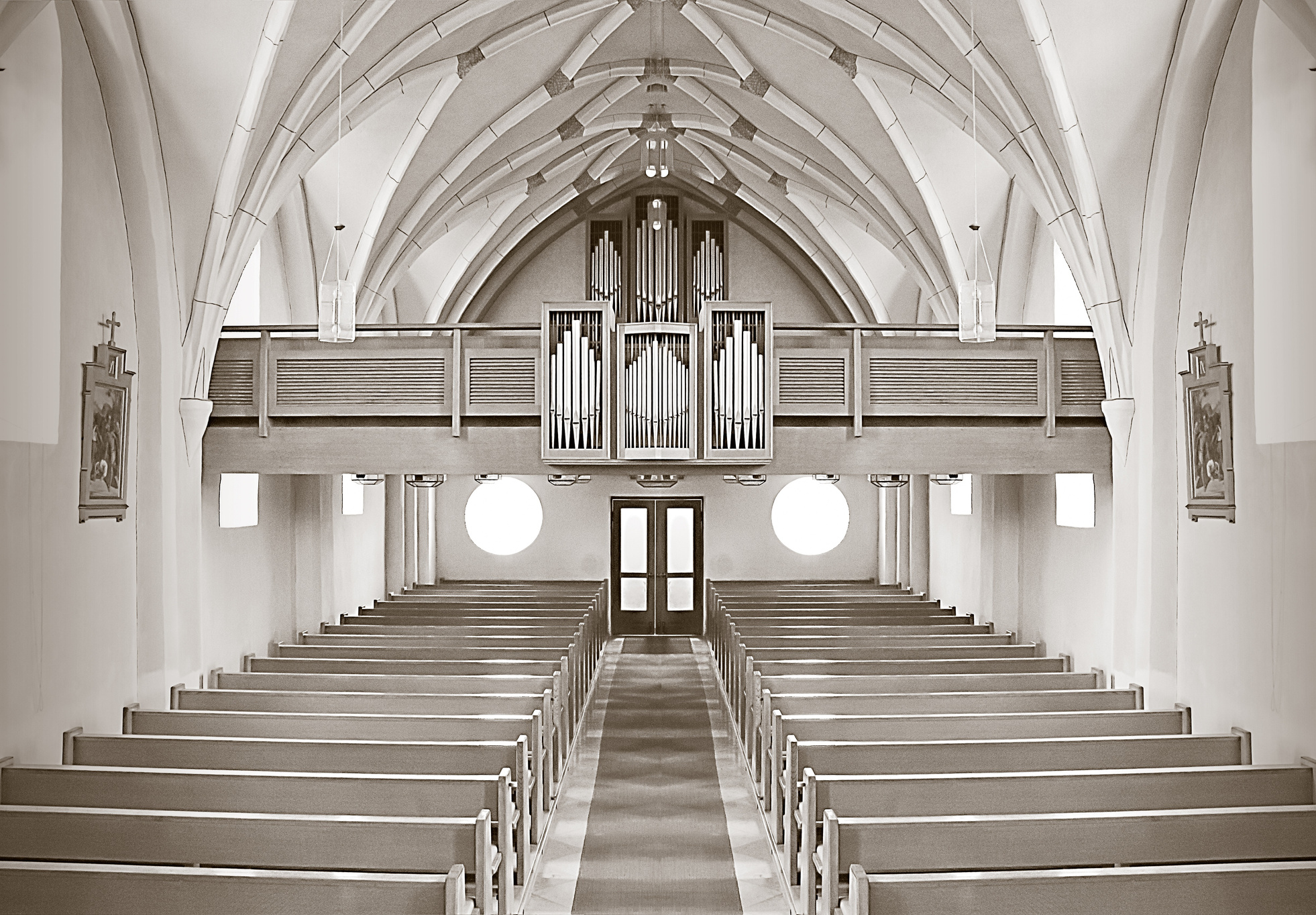 White Church Interior